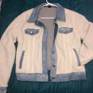 Sherpa and jean jacket